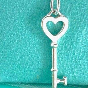 Tiffany & Co Heart Key Pendant Sterling Silver Tiffany & Co.